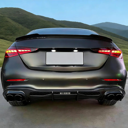 MercedesBenzW206C200C300Sedan2022-2025RearBumperDiffuserCarbonFiber-ahacarbon