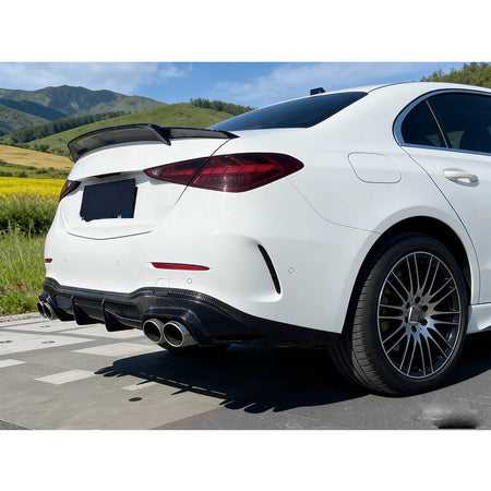 MercedesBenzW206C200C300Sedan2022-2025RearBumperDiffuserCarbonFiber-ahacarbon