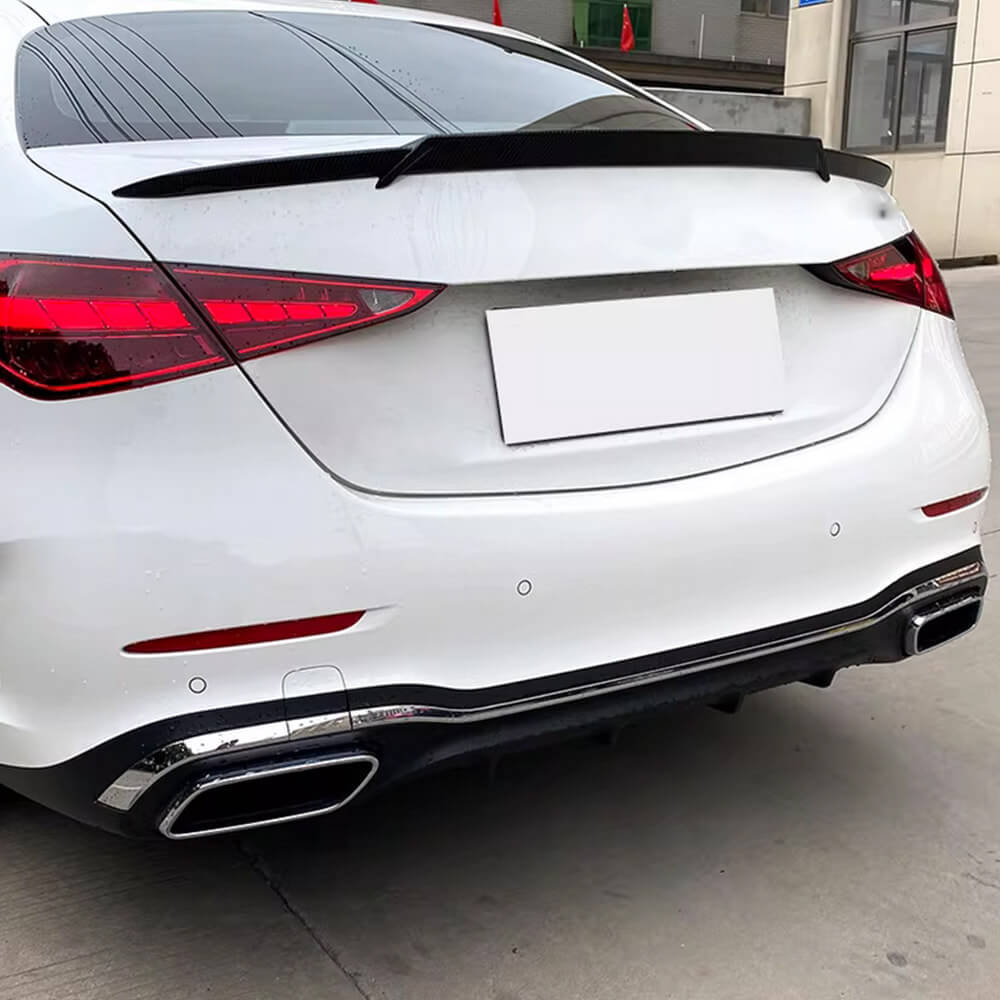 MercedesBenzW206C200C300Sedan2022-2025RearTrunkSpoilerCarbonFiber_ahacarbon