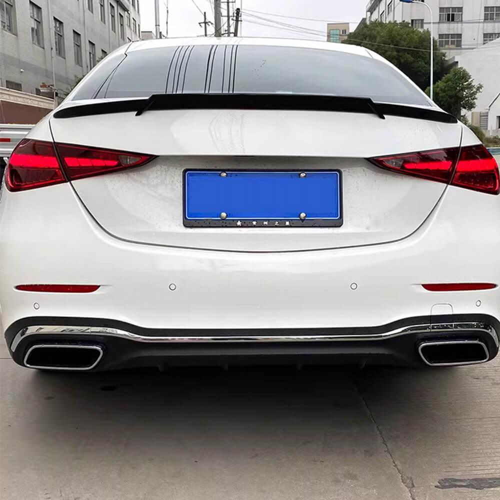 MercedesBenzW206C200C300Sedan2022-2025RearTrunkSpoilerCarbonFiber_ahacarbon
