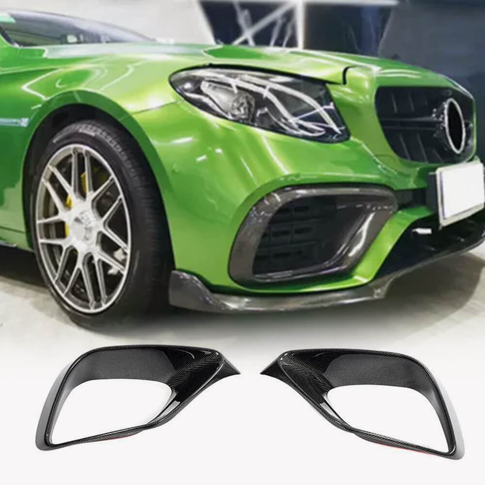 Mercedes Benz W213 S213 E63 2016-2020 Carbon Fiber Front Bumper Air Vent Cover-Ahacarbon