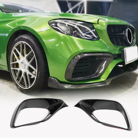 Mercedes Benz W213 S213 E63 2016-2020 Carbon Fiber Front Bumper Air Vent Cover-Ahacarbon