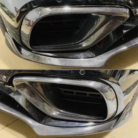 Mercedes Benz W213 S213 E63 2016-2020 Carbon Fiber Front Bumper Air Vent Cover-Ahacarbon