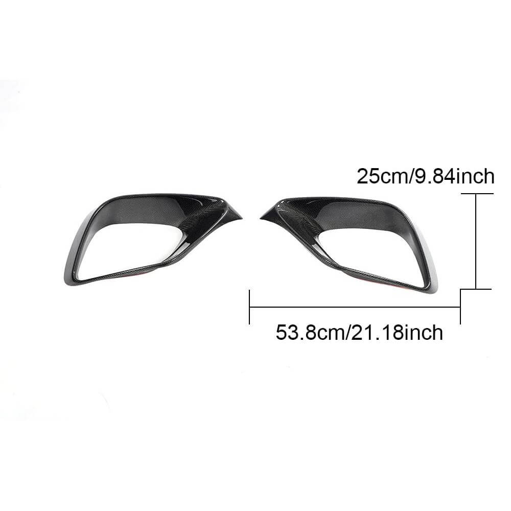 Mercedes Benz W213 S213 E63 2016-2020 Carbon Fiber Front Bumper Air Vent Cover-Ahacarbon