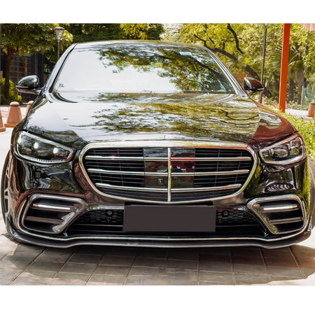 Mercedes Benz W223 S450 S500 S580 2021-2025 Carbon Fiber Front Bumper Lip-Ahacarbon