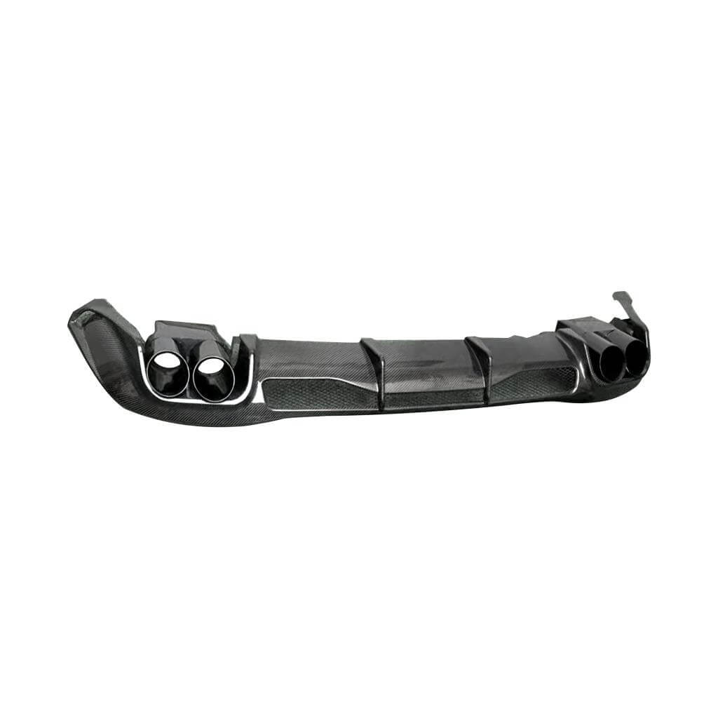 Mercedes Benz W223 S450 S500 S580 2021-2025 Carbon Fiber Rear Bumper Diffuser Lip W/exhaust Tip-Ahacarbon