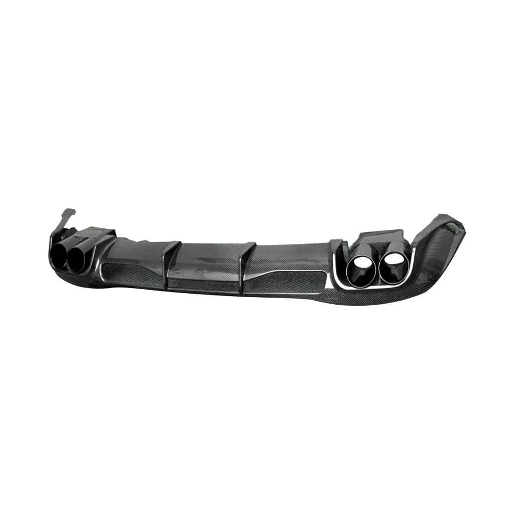 Mercedes Benz W223 S450 S500 S580 2021-2025 Carbon Fiber Rear Bumper Diffuser Lip W/exhaust Tip-Ahacarbon