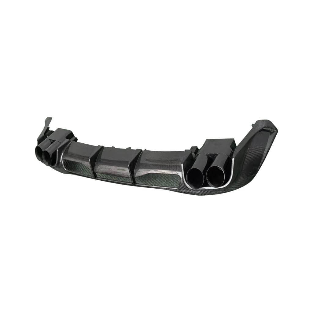 Mercedes Benz W223 S450 S500 S580 2021-2025 Carbon Fiber Rear Bumper Diffuser Lip W/exhaust Tip-Ahacarbon