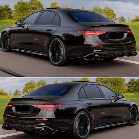 Mercedes Benz W223 S450 S500 S580 2021-2025 Carbon Fiber Rear Trunk Spoiler-Ahacarbon