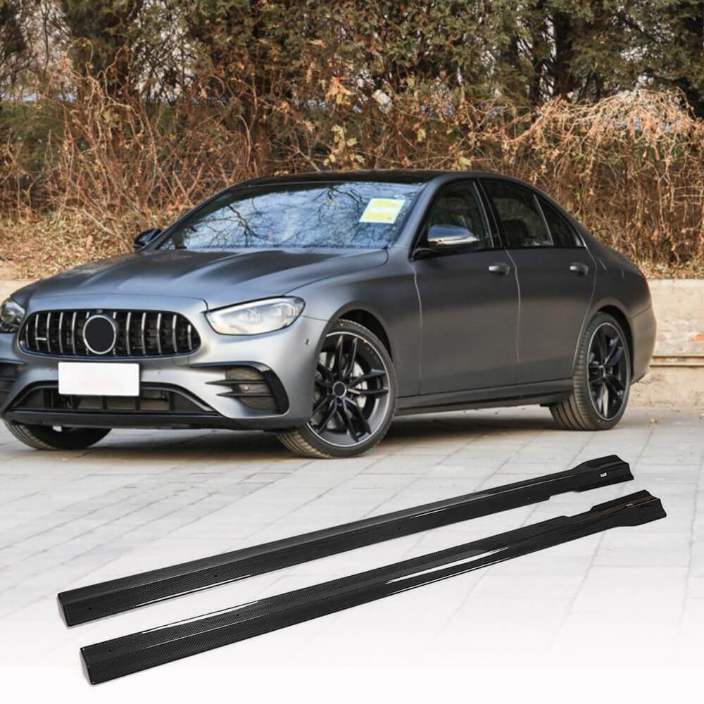 Mercedes Benz W213 E63 Carbon Fiber Side Skirts Lip | Exterior Mods