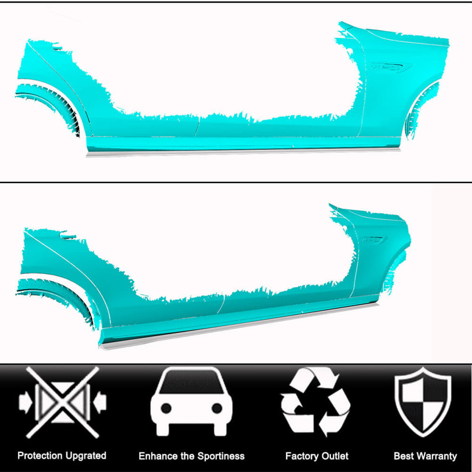 For Mercedes W213 E43 E53 E63 AMG Sedan Carbon Fiber Side Skirts Door Rocker Panels Extension Lip