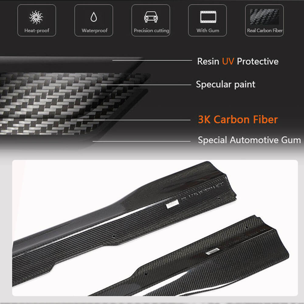 Mercedes Benz W213 E63 Carbon Fiber Side Skirts Lip | Exterior Mods