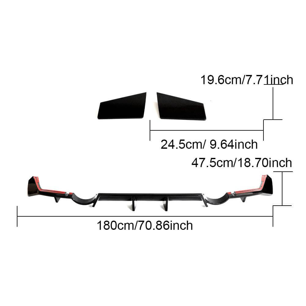 Nissan 400Z Dry Carbon Fiber Rear Bumper Diffuser Lip Exterior