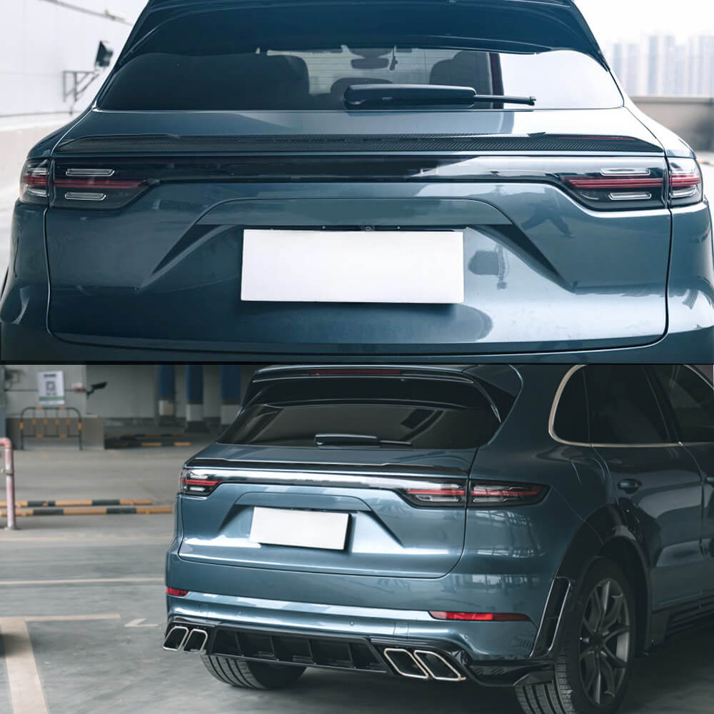 PorscheCayenneBaseSportUtility4-Door2024-2025RearMiddleSpoilerDryCarbonFiber-ahacarbon