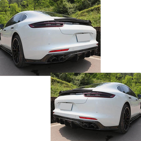 Porsche Panamera 971.2 2017-2026 Carbon fiber Rear Trunk Spoiler-Ahacarbon