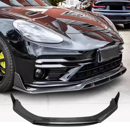 Porsche Panamera 971.2 2023-2026 Carbon Fiber Front Bumper Lip Chin Spoiler Body Kit-Ahacarbon