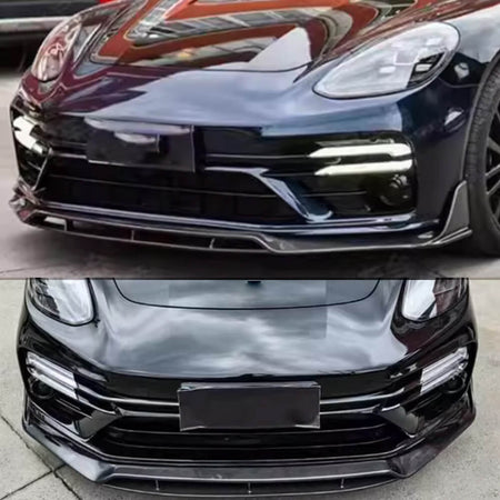 Porsche Panamera 971.2 2023-2026 Carbon Fiber Front Bumper Lip Chin Spoiler Body Kit-Ahacarbon