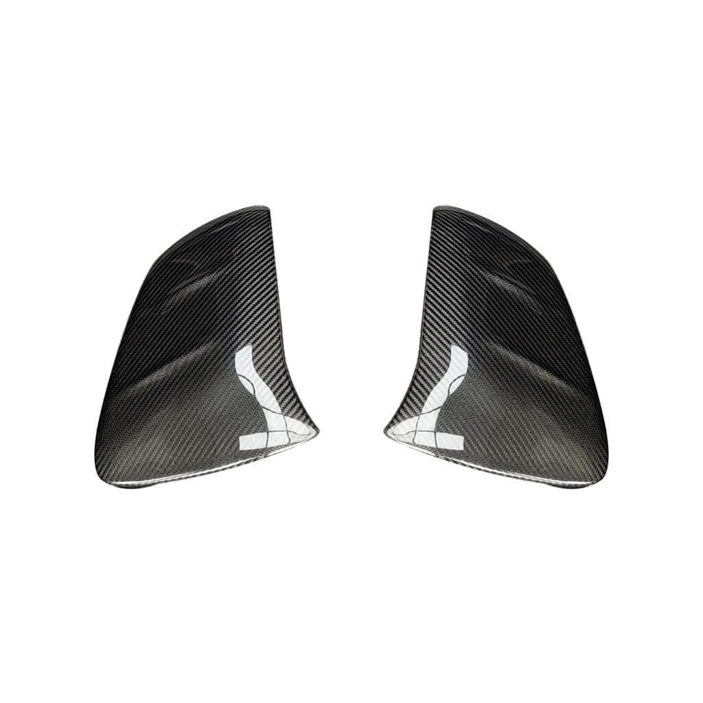 Porsche Taycan Turbo S 9J1 Carbon Fiber Mirror Housing Cover Caps