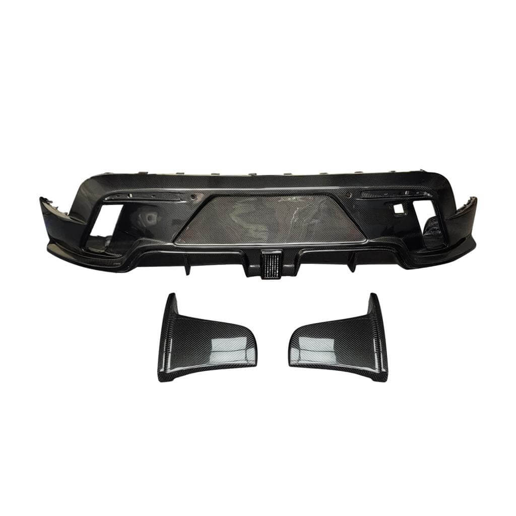 【PSA9】ブーバーン lv48 Porsche Taycan Turbo S 9J1 Carbon Fiber Rear Bumper Lip | Exterior