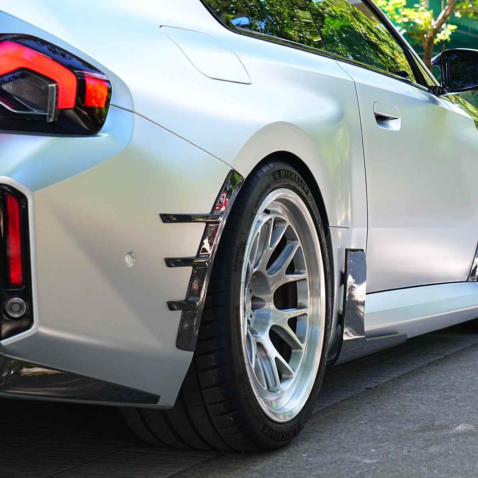 Rear Bumper Vents Carbon Fiber for BMW M2 G87 2023+ - www.ahacarbon.com