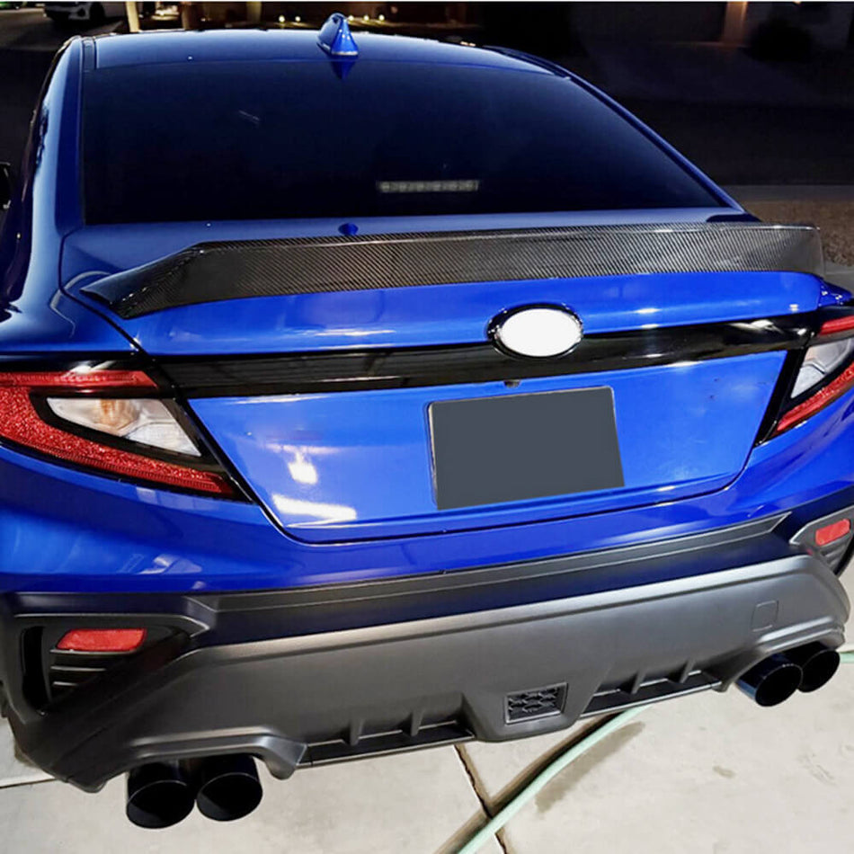 Subaru WRX Sedan 4 Door 2022-2025 Carbon Fiber Rear Trunk Spoiler-Ahacarbon