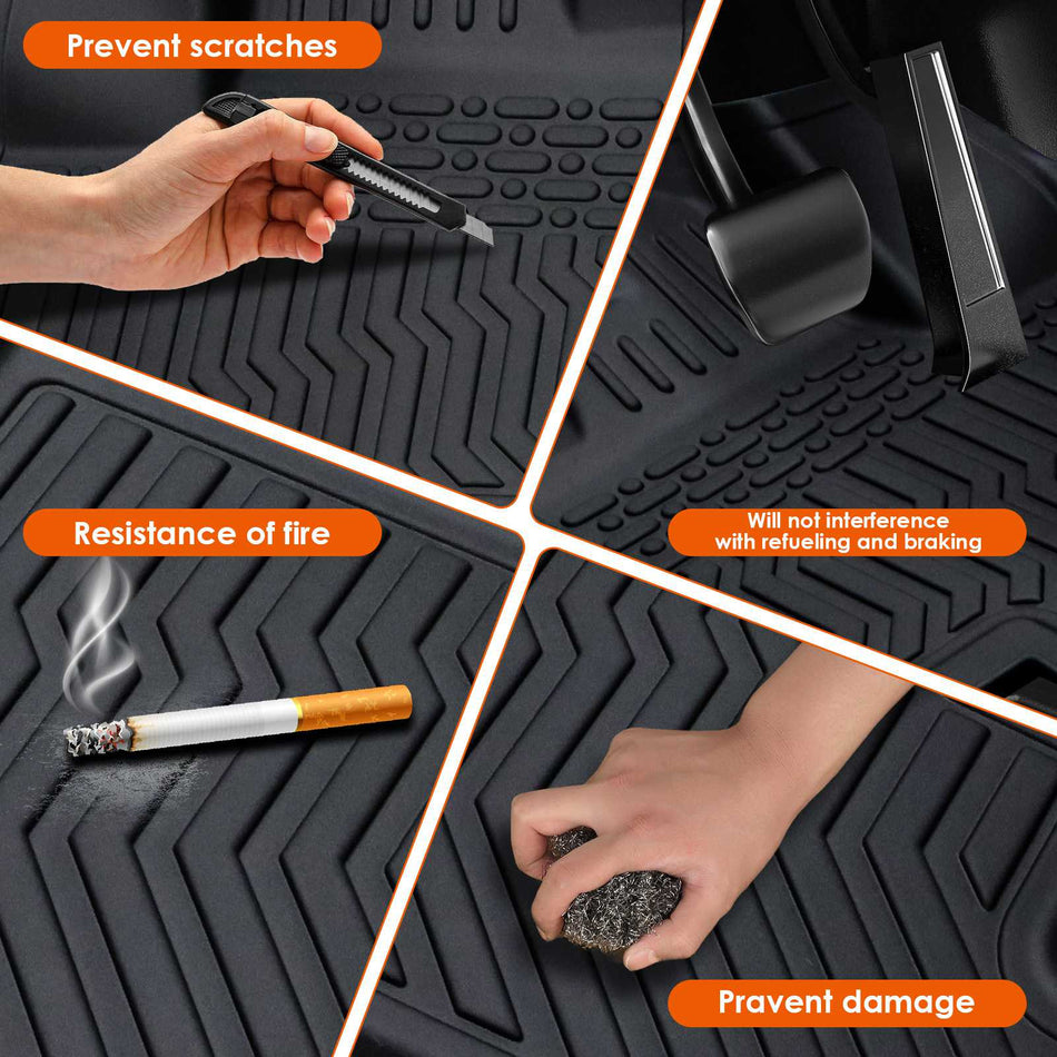 For Ford Focus 12-18 Car Floor Mats All-Weather TPE Rubber Floor Mats