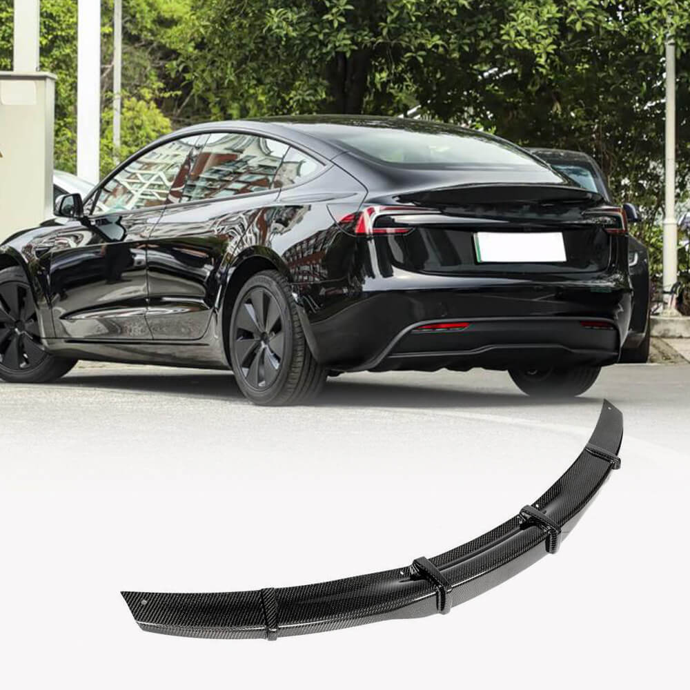 Carbon Fiber Rear Bumper Diffuser for Tesla Model 3 2023 - www.ahacarbon.com