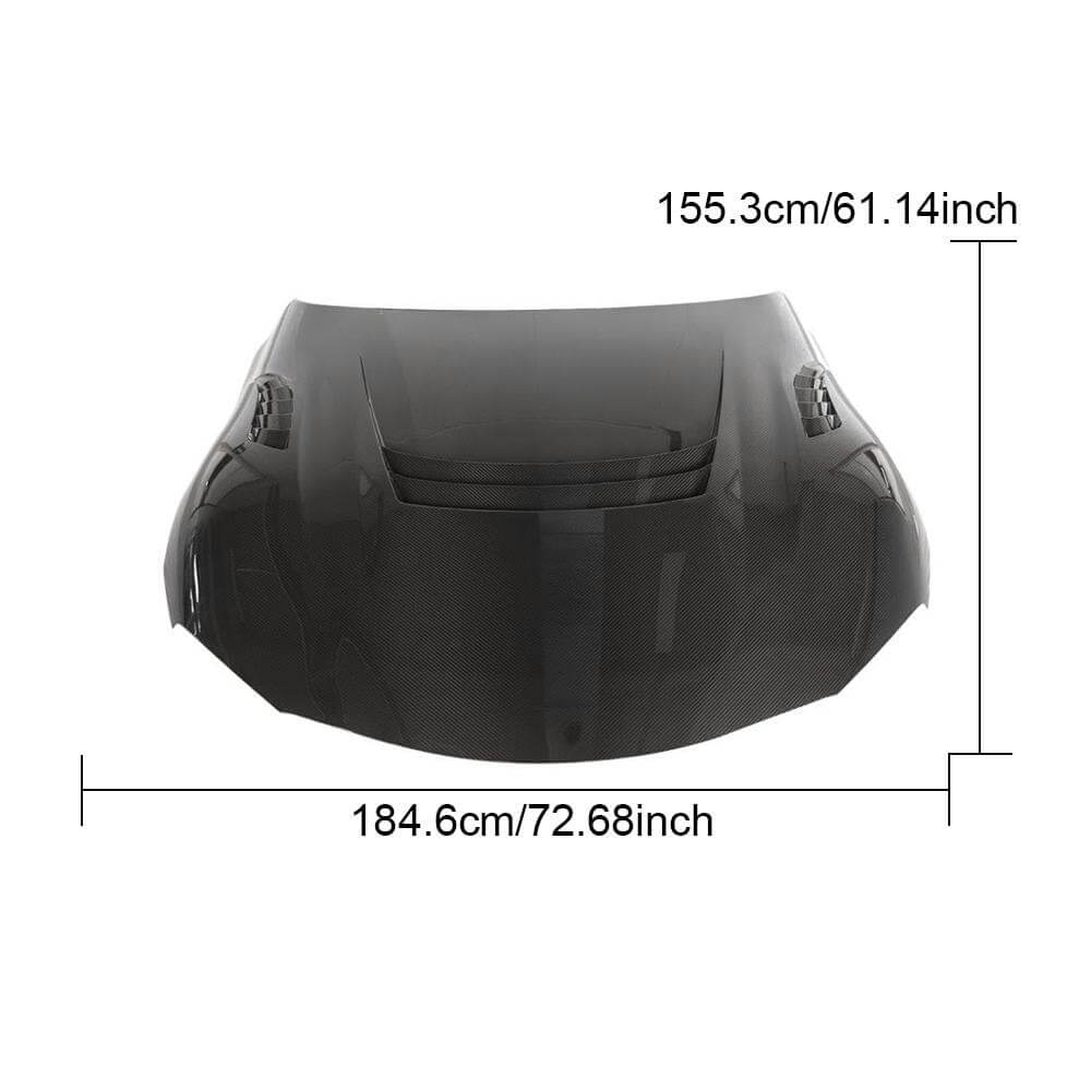 Toyota Subaru A90 A91 Mk5 2019-2021 Dry Carbon Fiber Engine Bonnet Hood Cover-Ahacarbon