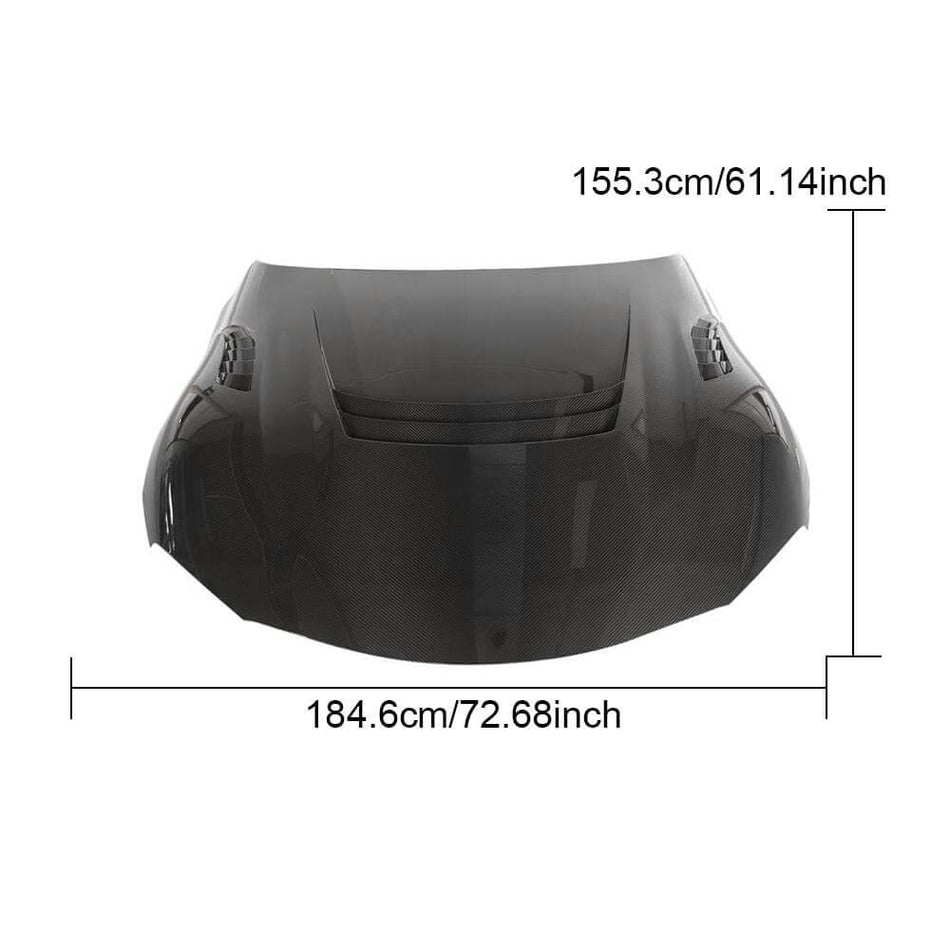 Toyota Subaru A90 A91 Mk5 2019-2021 Dry Carbon Fiber Engine Bonnet Hood Cover-Ahacarbon