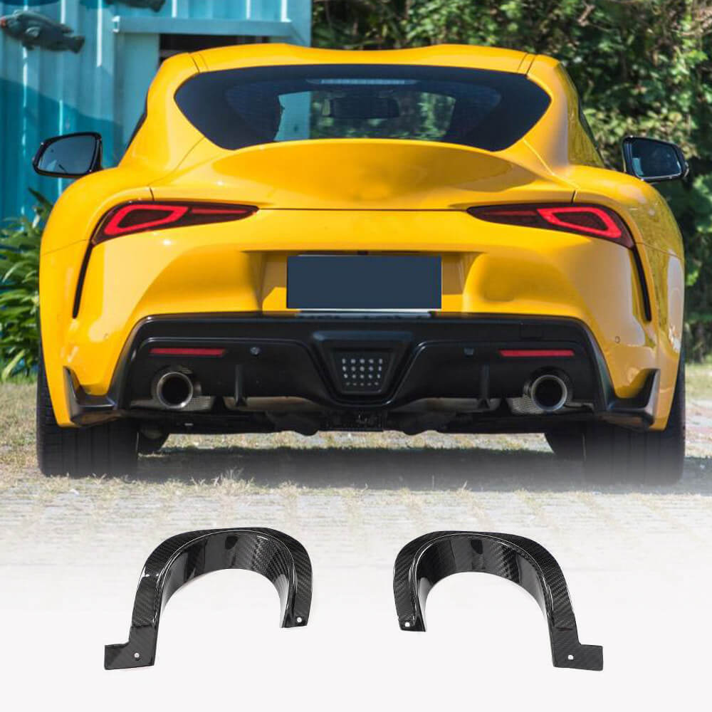 Toyota Supra GR A90 A91 2020-2023 Dry Carbon Fiber Rear Air Cylinder Decorative Panel-Ahacarbon
