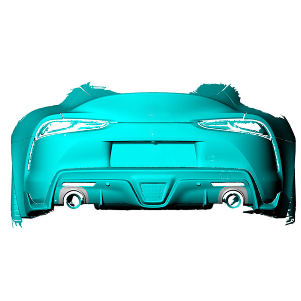 Toyota Supra GR A90 A91 2020-2023 Dry Carbon Fiber Rear Air Cylinder Decorative Panel-Ahacarbon