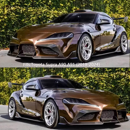 ToyotaSupraGRA90A91MK5_2019-2024_CarbonFiberFrontBumperLip_ahacarbon