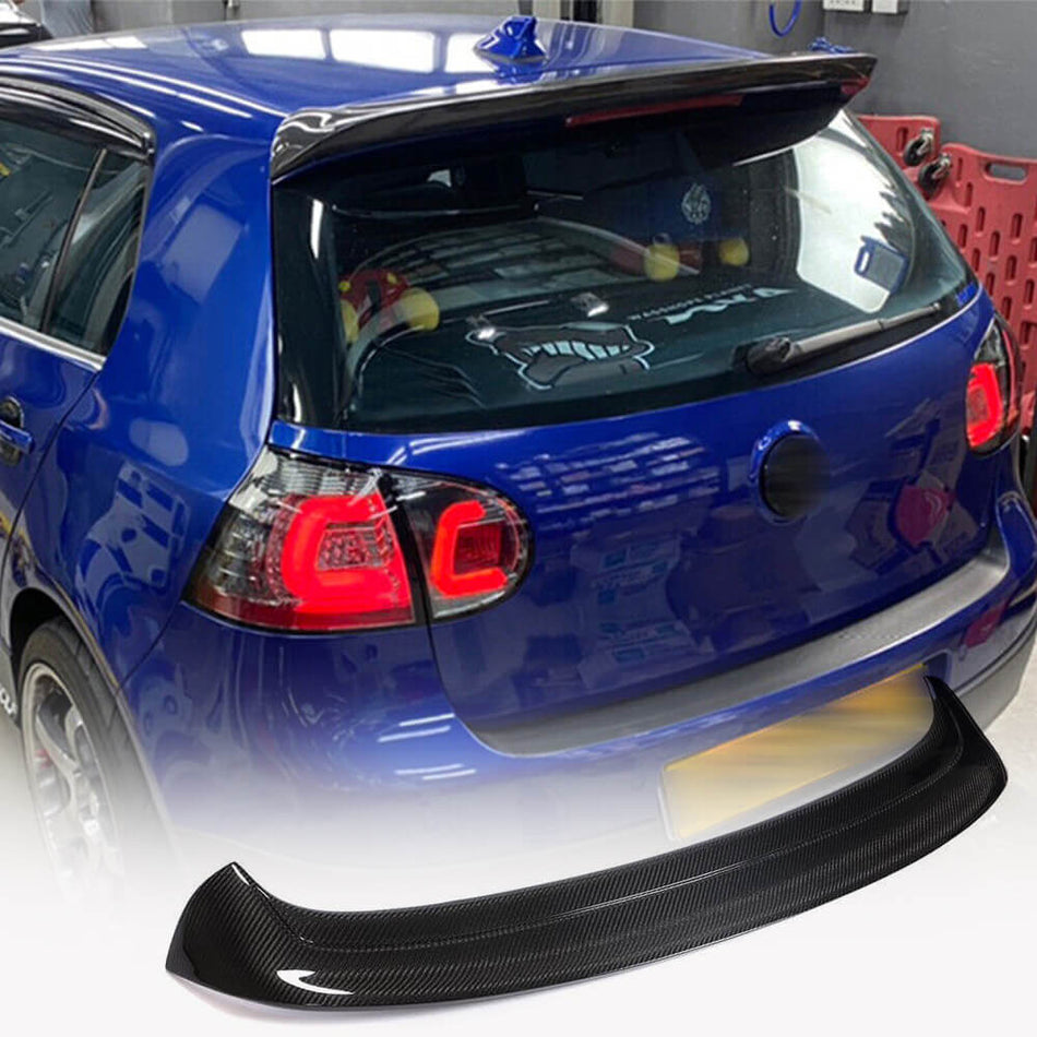 Volkswagen VW Golf 5 V MK5 GTI & R32 Hatchback 2005-2009 Rear Roof Spoiler Carbon Fiber/FRP