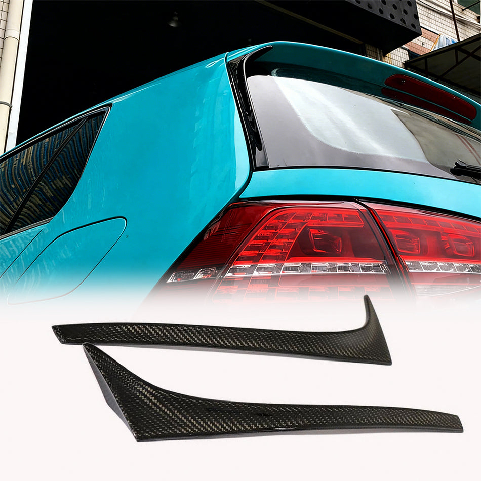 Volkswagen VW Golf 7 7.5 MK7 MK7.5 2014-2019 Rear Roof Side Window Vent Spoiler | Non-GTI Non-R Carbon Fiber-Ahacarbon