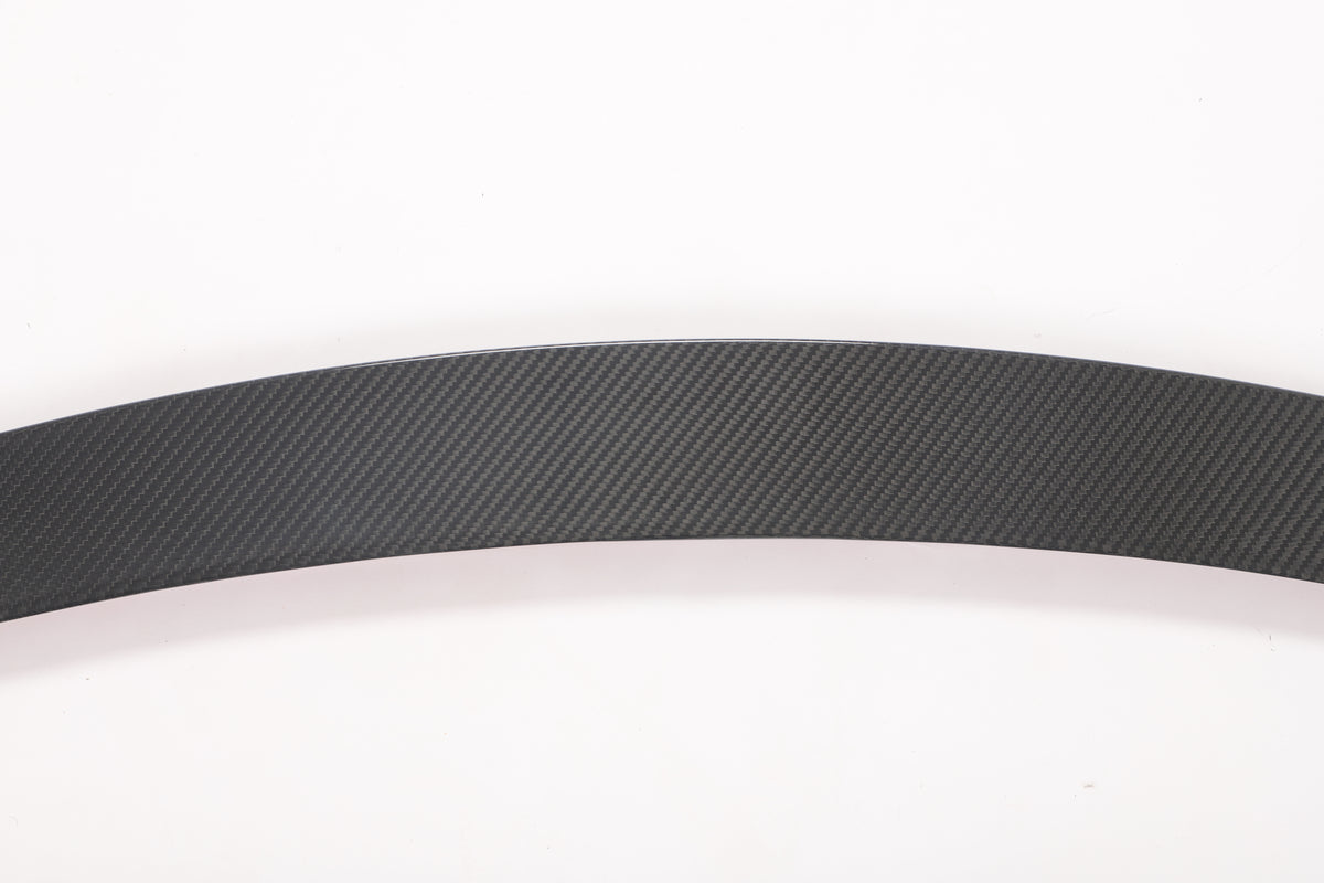 Alfa Romeo Stelvio dry carbon fiber spoiler weave detail