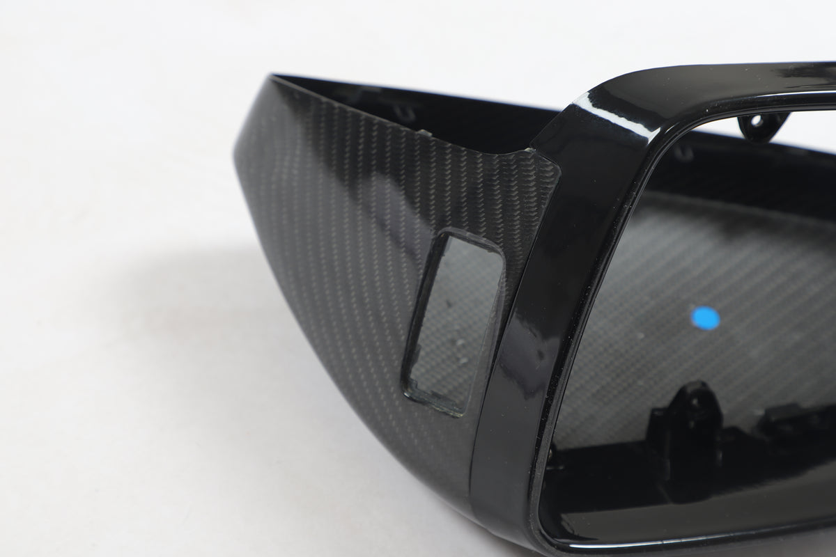 Audi four-piece ABS and dry carbon fiber replacement mirror cover set