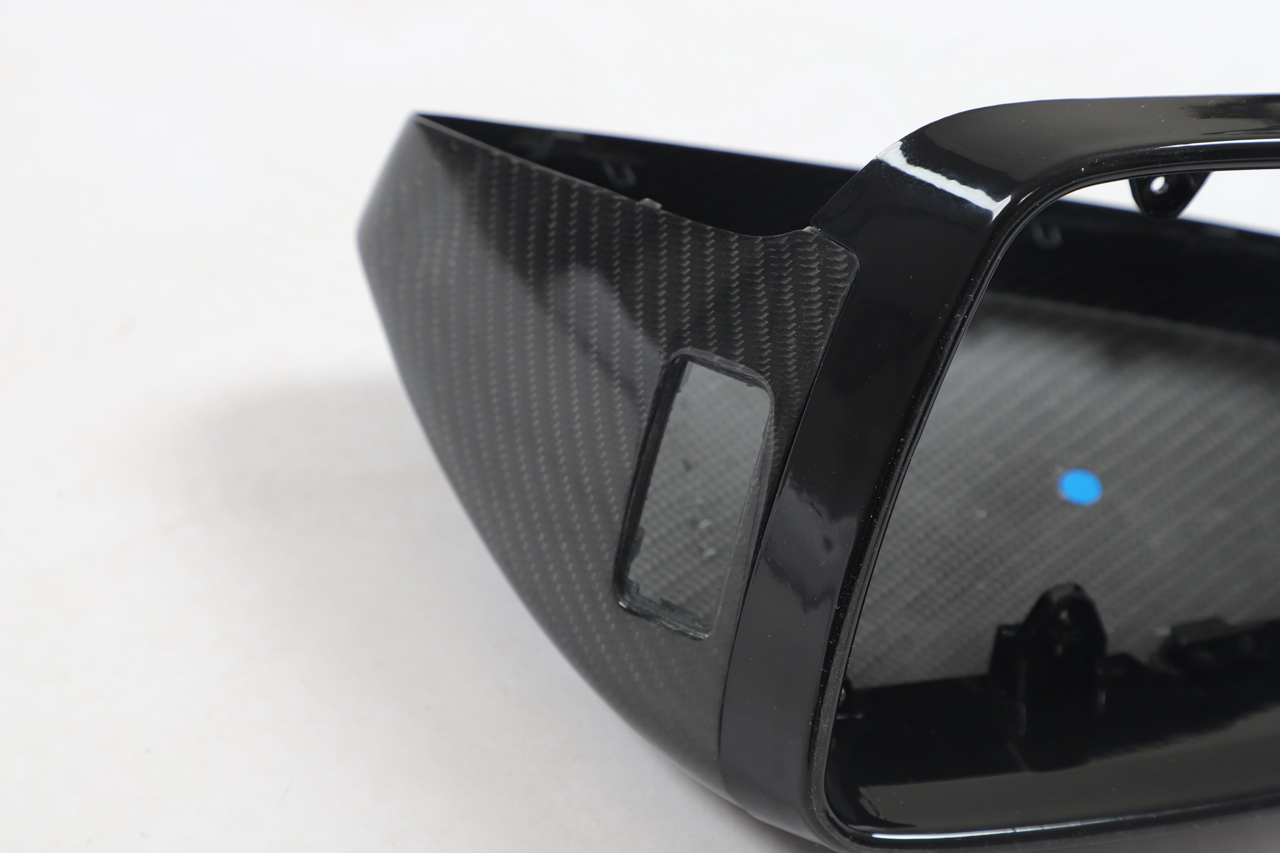 Audi four-piece ABS and dry carbon fiber replacement mirror cover set