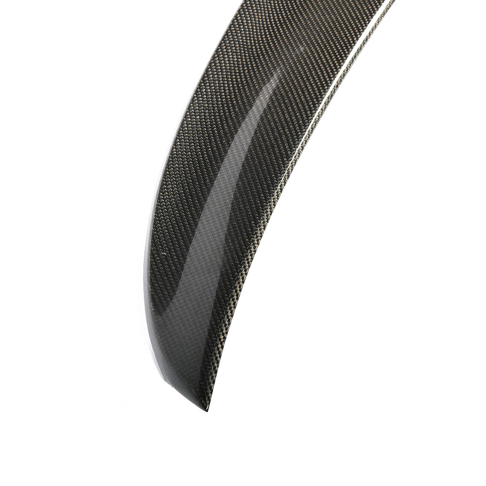 Audi 8V carbon trunk spoiler end section and carbon weave detail