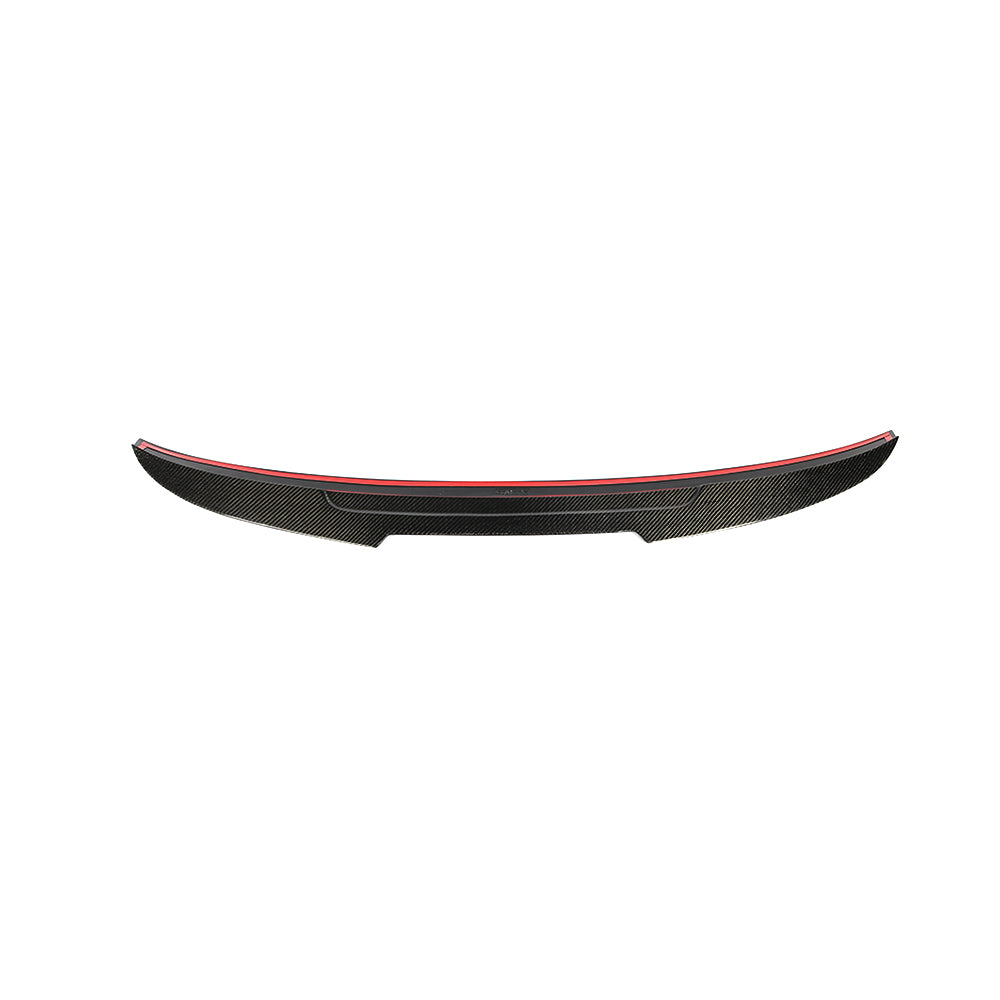 Audi 8V carbon trunk spoiler underside with tape mounting surface
