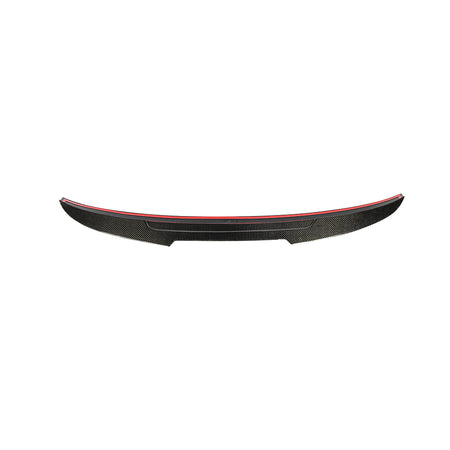 Audi 8V carbon trunk spoiler underside with tape mounting surface