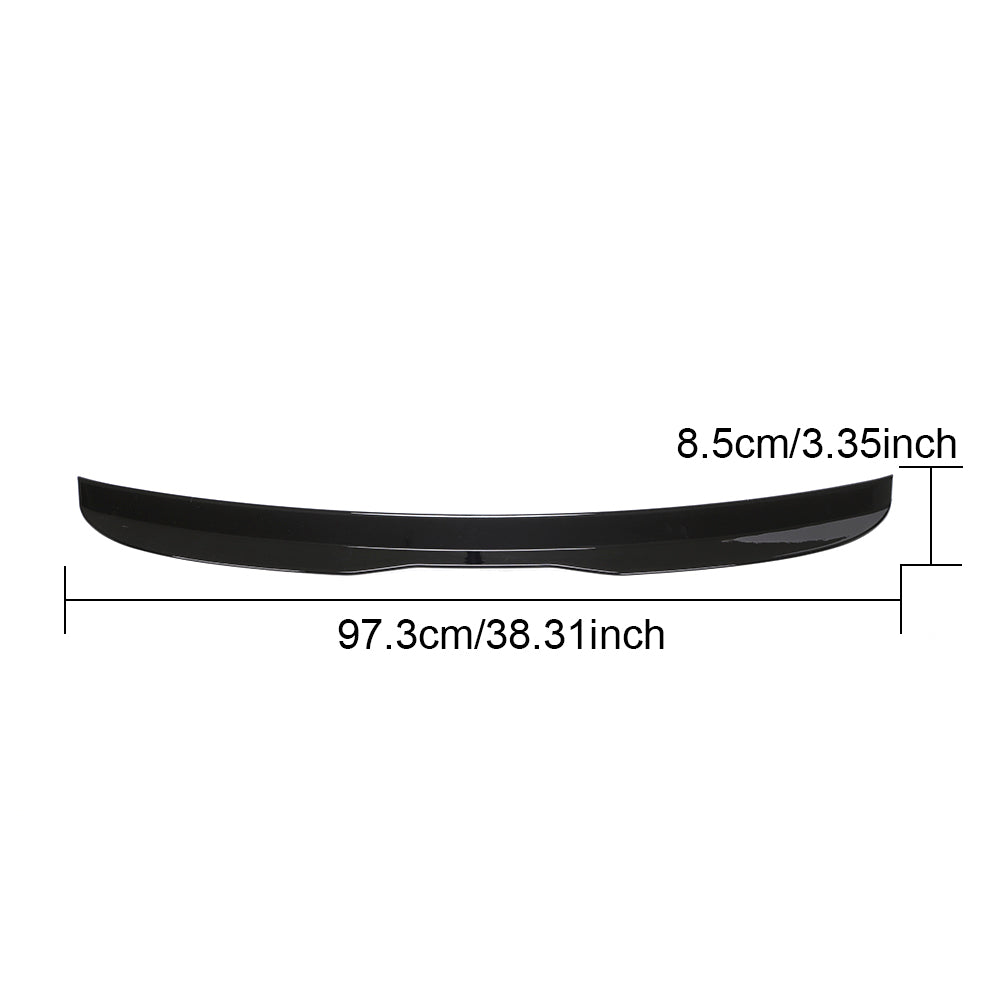 Audi A3 Hatchback ABS roof spoiler dimensions and size reference