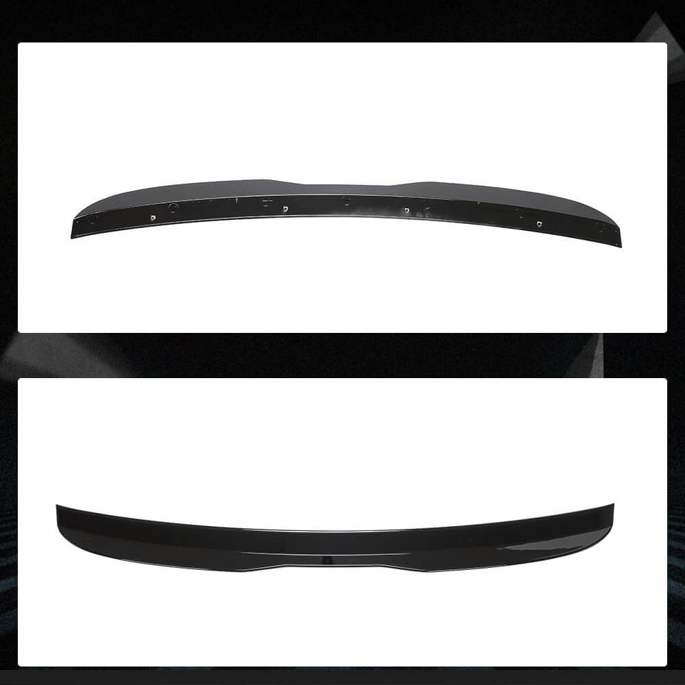Audi A3 Hatchback gloss black roof spoiler front and rear product view