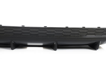Factory-style mounting tabs on the rear of the Audi A3 S Line S3 8Y carbon fiber diffuser