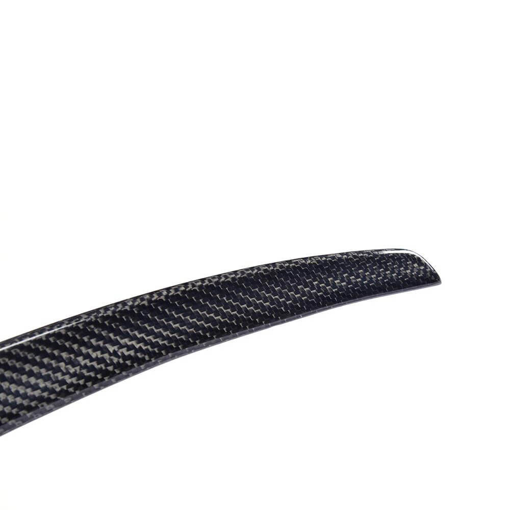 Audi A3 S3 carbon fiber rear spoiler weave and surface detail