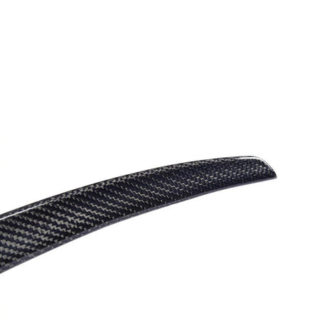 Audi A3 S3 carbon fiber rear spoiler weave and surface detail