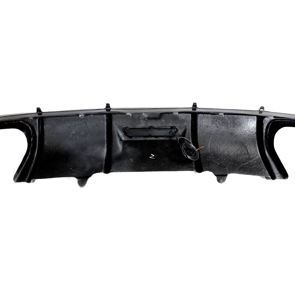 Audi A4 B9 Base rear diffuser backside structure and mounting area