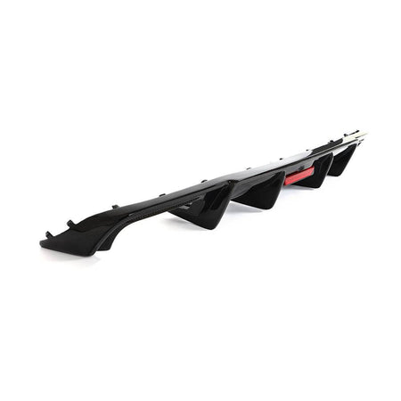 Audi A4 B9 carbon fiber rear diffuser side profile