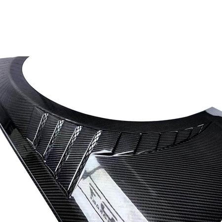Audi A4 S4 B9.5 carbon fiber front fender integrated vent detail