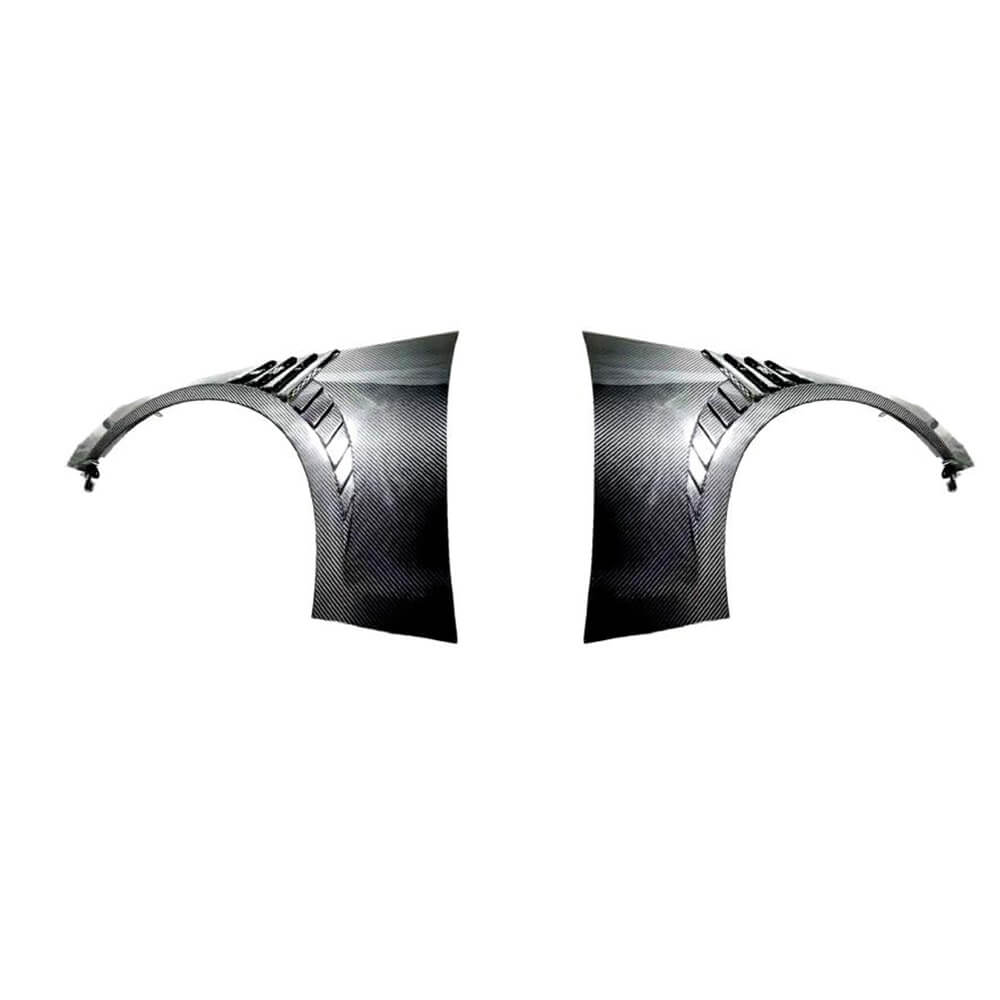 Audi A4 S4 B9.5 carbon fiber front fenders angled product view