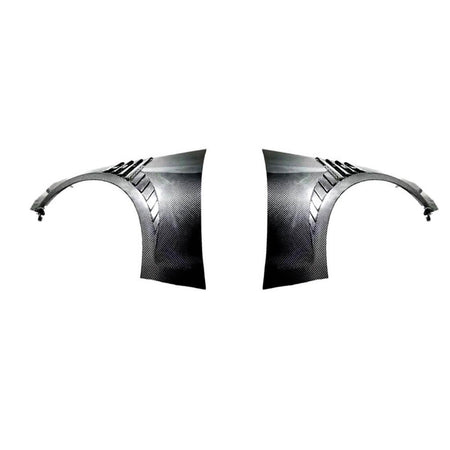 Audi A4 S4 B9.5 carbon fiber front fenders angled product view